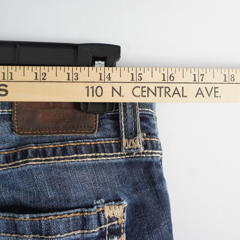 Y2K Big Star Sweet Skinny Jeans 28L Medium Wash Embroidered Low Rise Western Vtg - Picture 7 of 12